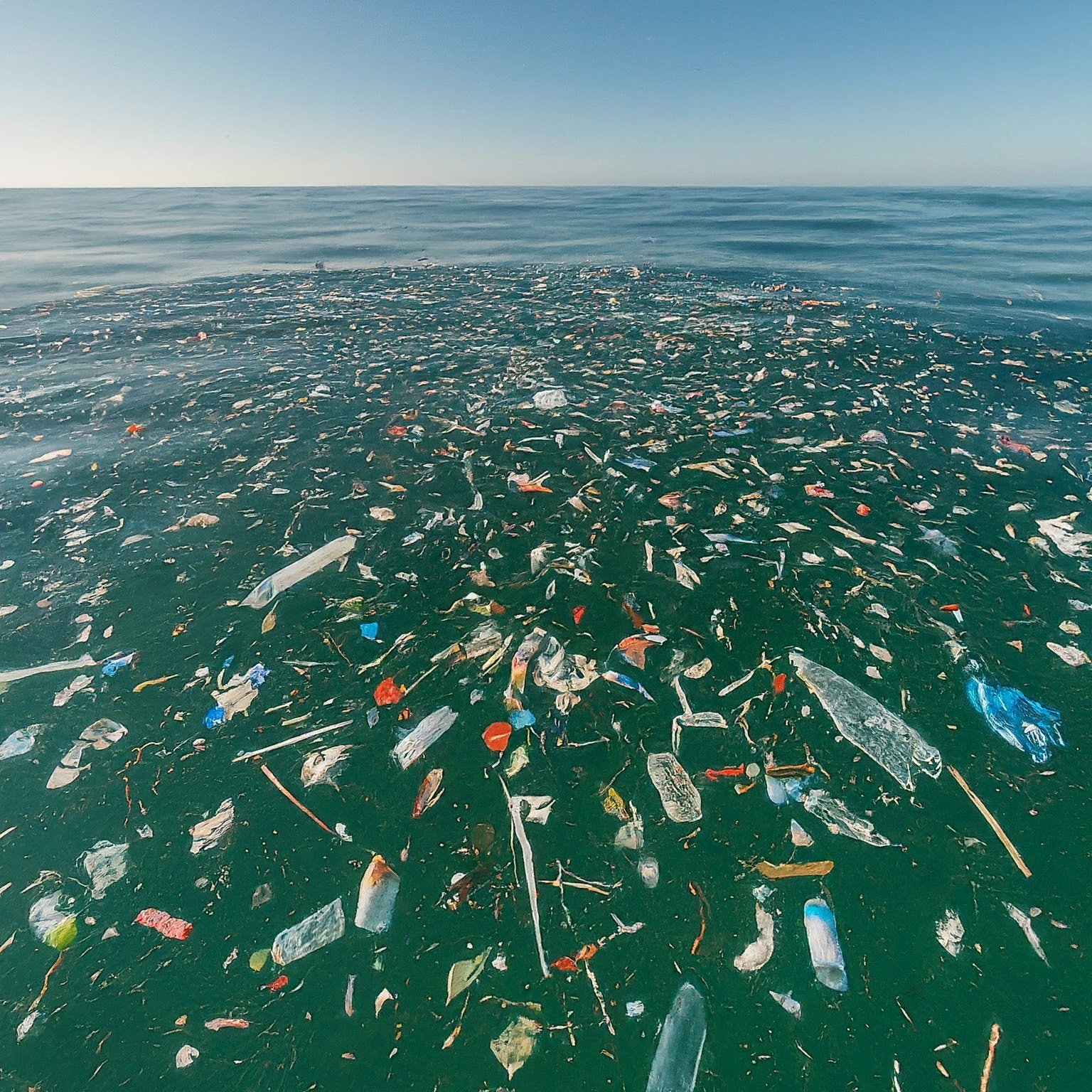 Stora mängder skräp, bland annat plastflaskor, påsar och små plastbitar, flyter på havsytan i många delar av världens hav.